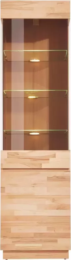 Home affaire Vitrinekast Hoogte 184 cm massief houten deuren met glazen inzet - Foto 9