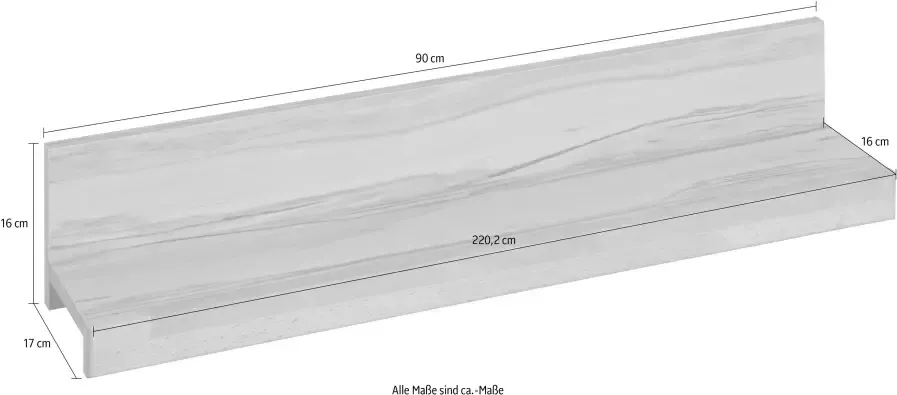 Home affaire Wandplank Burani gedeeltelijk massief (set) - Foto 5
