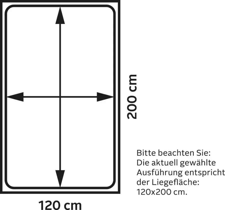 Priess Bed Husum Schlafzimmer Jugendzimmer Rahmenbett met comforthoogte - Foto 3