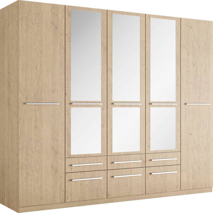 Priess Kledingkast Kast garderobe waskast Barcelona in 5 breedtes veel opbergruimte ruime lades met spiegel made in germany - Foto 2