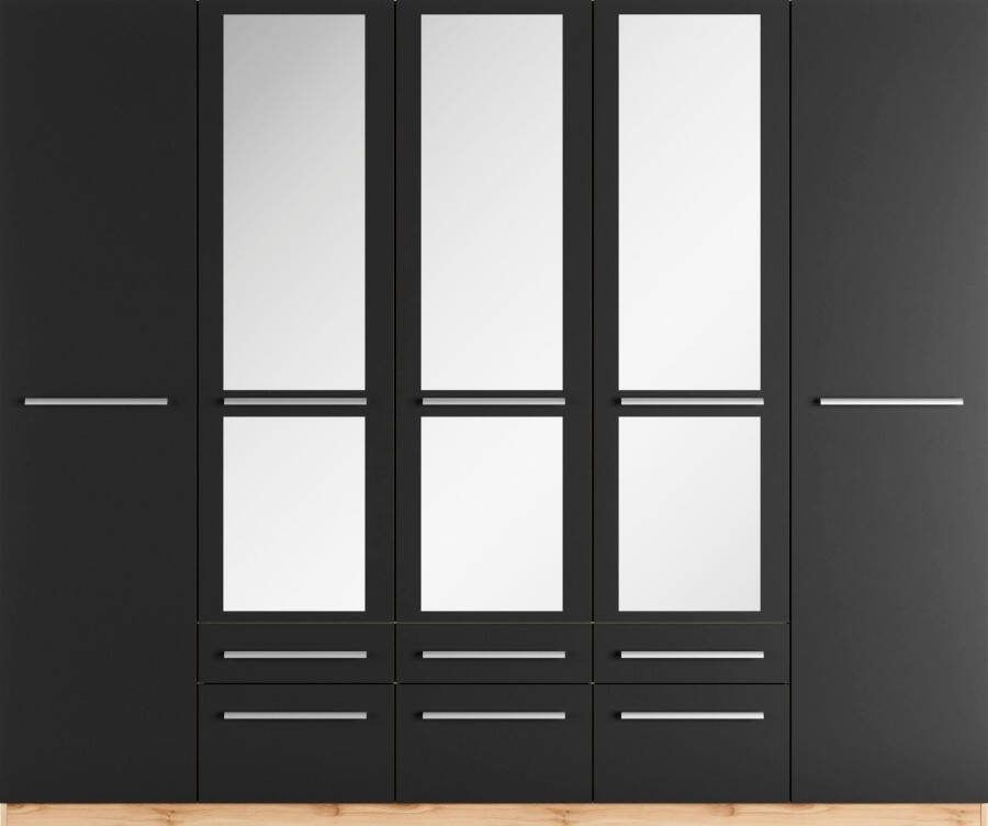 Priess Kledingkast Kast garderobe waskast Barcelona in 5 breedtes veel opbergruimte ruime lades met spiegel made in germany - Foto 2
