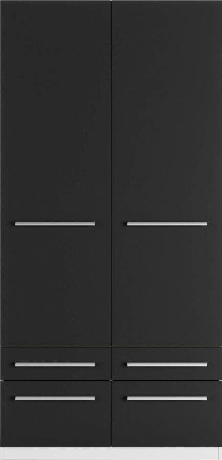 Priess Kledingkast Kast garderobe waskast Barcelona in 5 breedtes veel opbergruimte ruime lades met spiegel made in germany - Foto 9