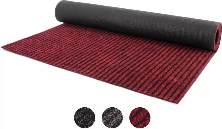 Primaflor-Ideen in Textil Loper Schoonloopmat GIN Made in Belgium Vuilvangmat gemêleerd gestreept slijtvast antislip - Foto 3