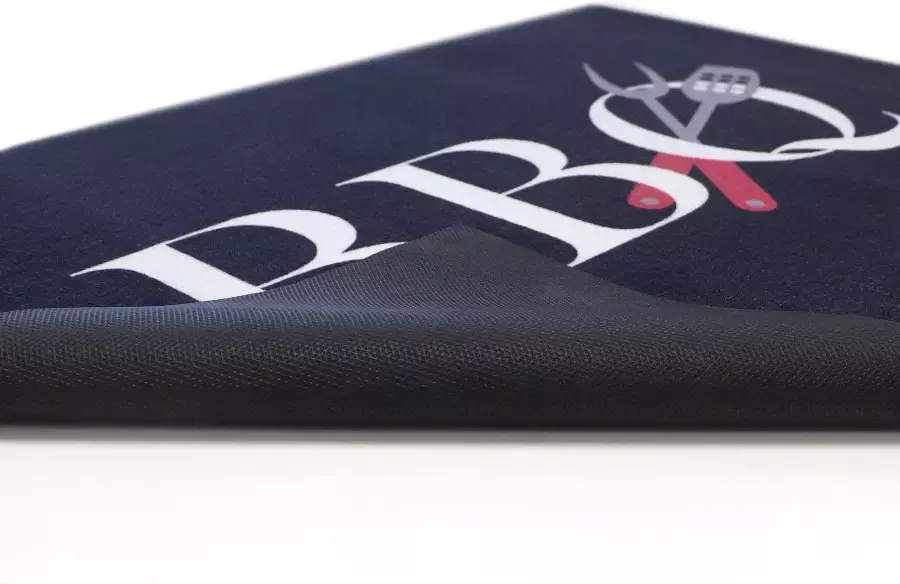 Primaflor-Ideen in Textil Mat BBQ grillmat zwart Barbecuemat ideaal als vloerbescherming met tekst antislip wasbaar - Foto 4