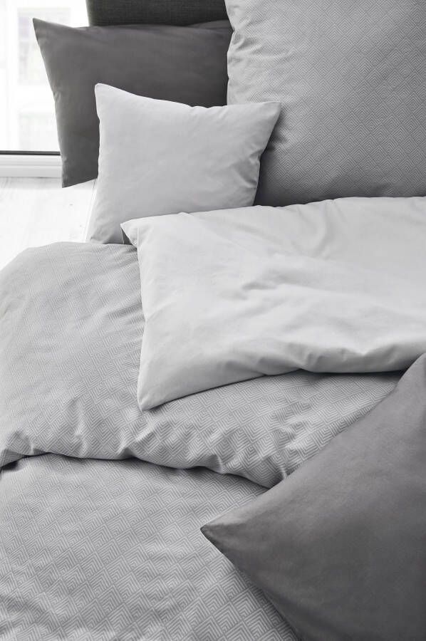 Primera Overtrekset Uni luxe-satijn in mt. 135x200 155x220 of 200x200 cm Dekbedovertrek van katoen unikleurige dekbedovertrek met ritssluiting - Foto 7