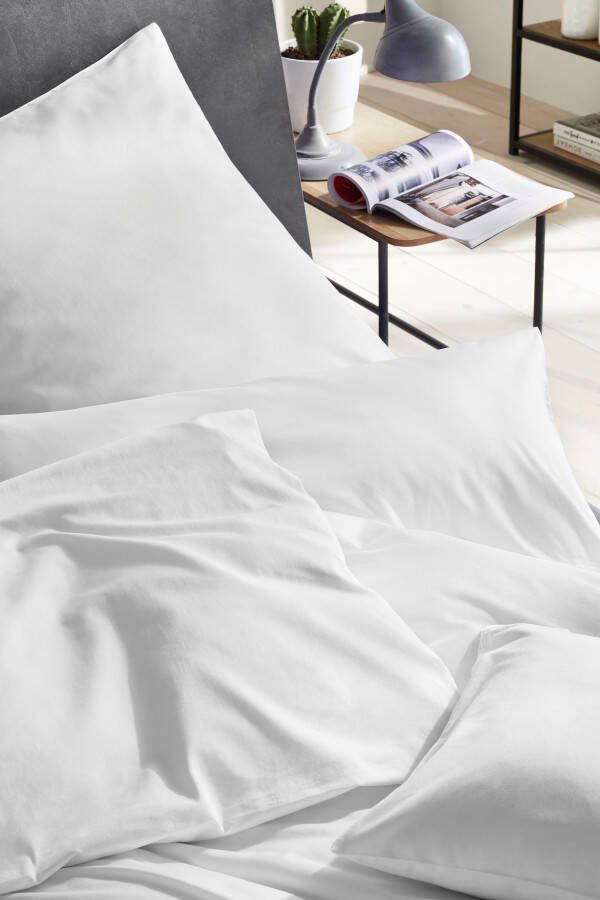 Primera Overtrekset Uni luxe-satijn in mt. 135x200 155x220 of 200x200 cm Dekbedovertrek van katoen unikleurige dekbedovertrek met ritssluiting - Foto 4