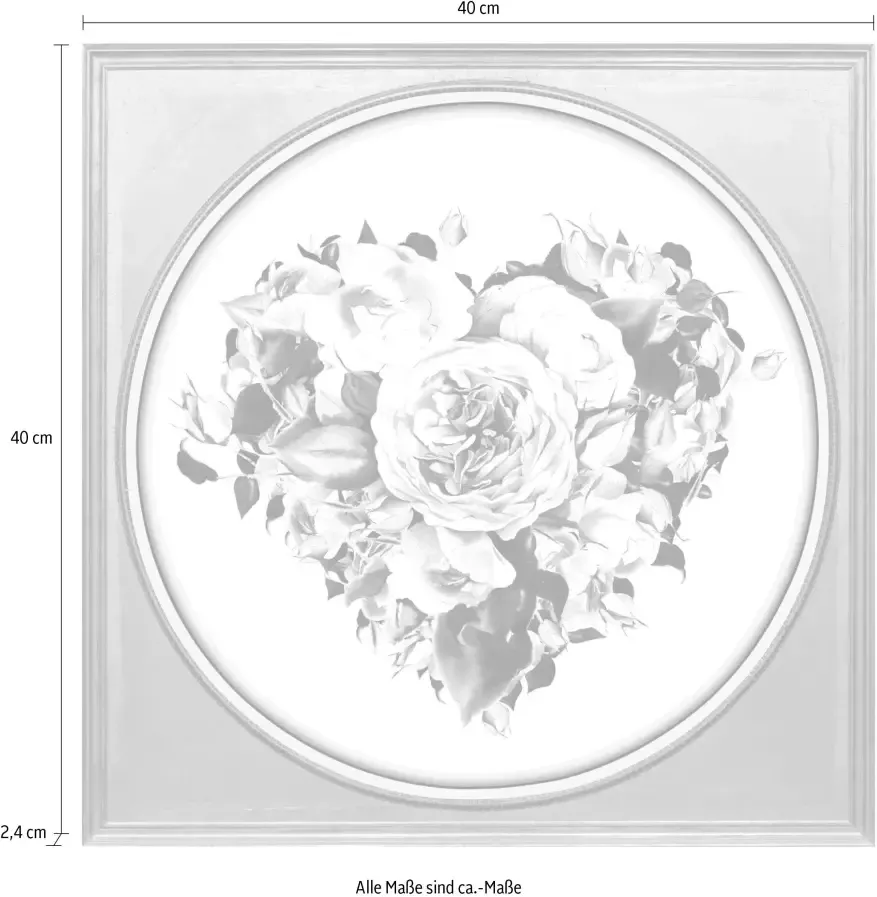 Queence Artprint op acrylglas Bloemen