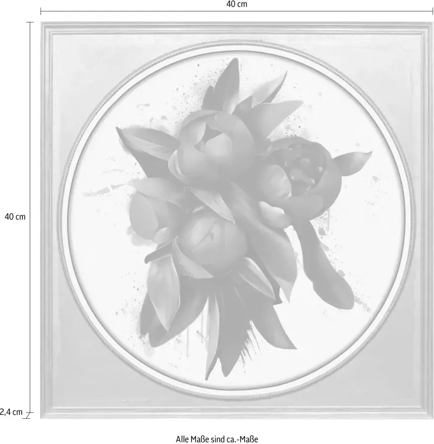 Queence Artprint op acrylglas Bloemen - Foto 1