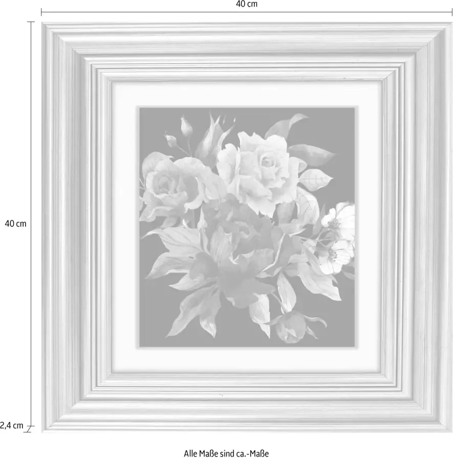 Queence Artprint op acrylglas Bloemen - Foto 1