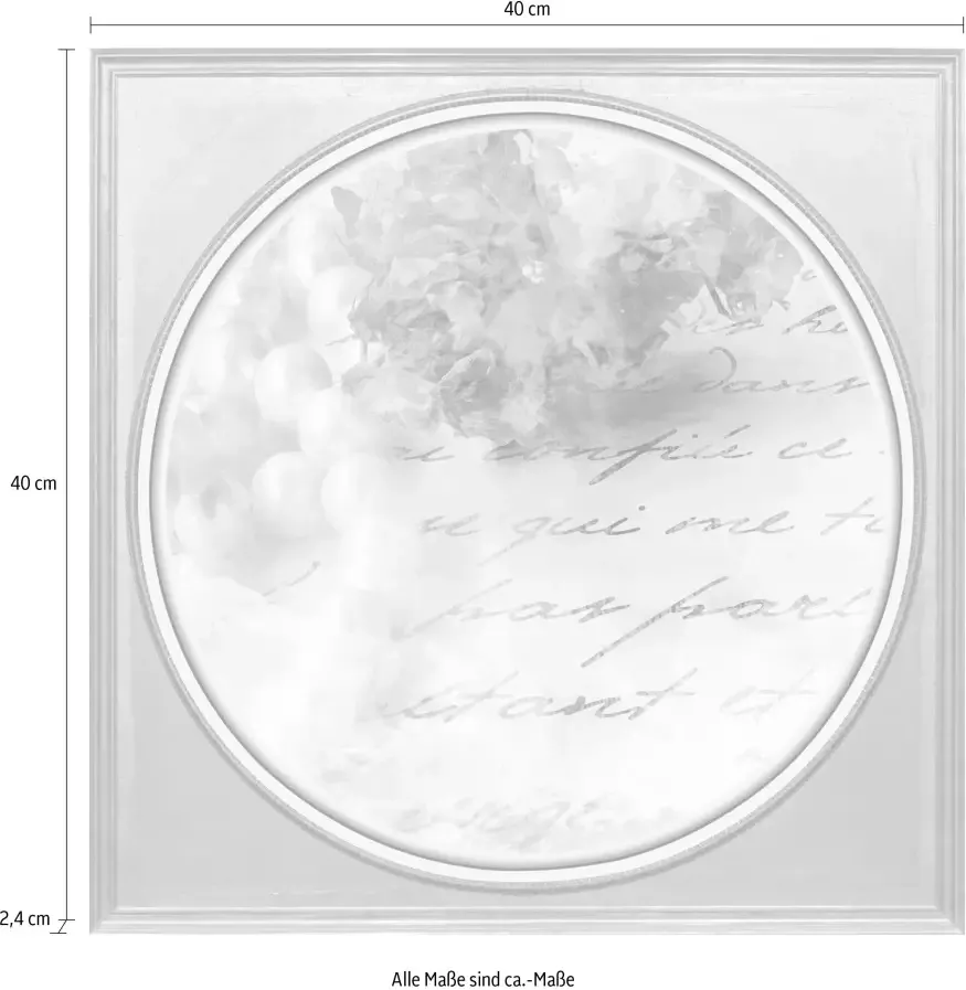 Queence Artprint op acrylglas Brief Fine Art-print in galeriekwaliteit - Foto 1
