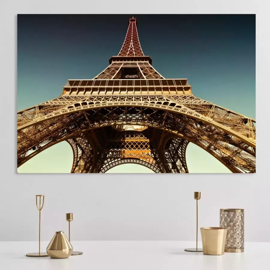 Queence Artprint op acrylglas Eiffeltoren