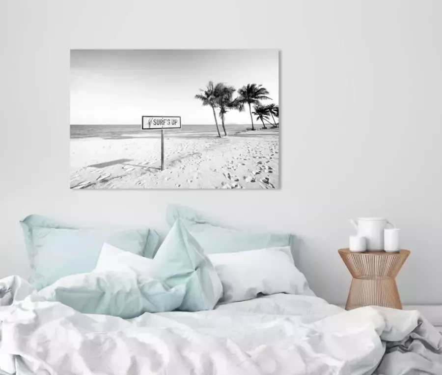 Queence Artprint op acrylglas Surf's up strand - Foto 2