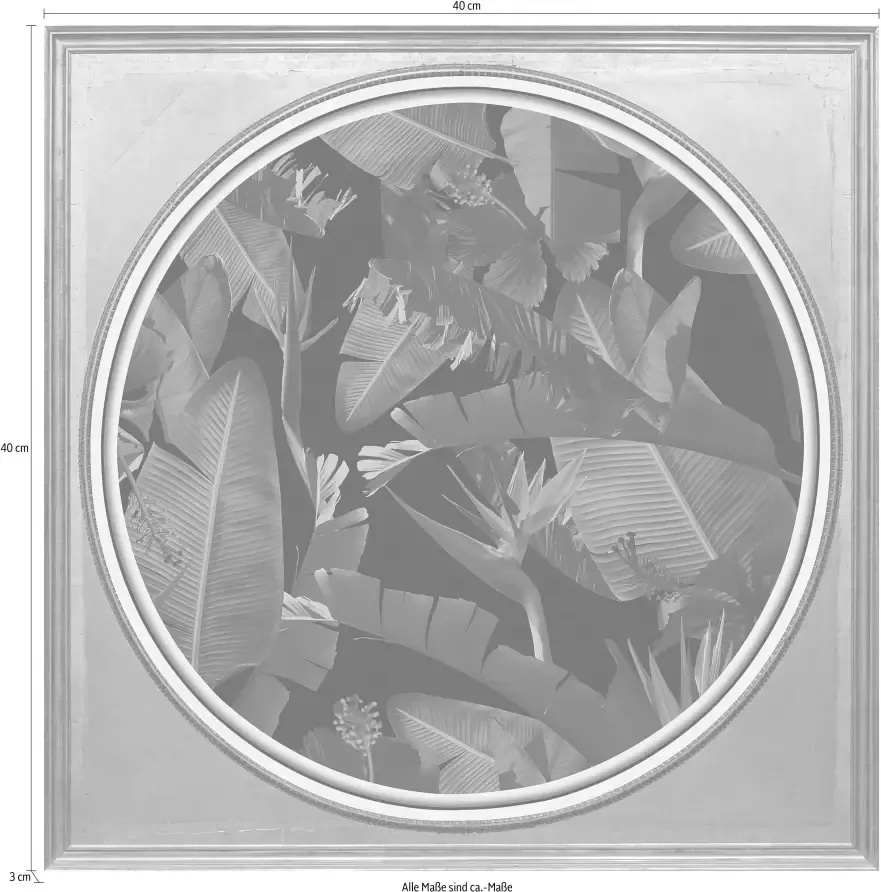 Queence Artprint op acrylglas Tropische planten II Fine Art-print in galeriekwaliteit - Foto 2