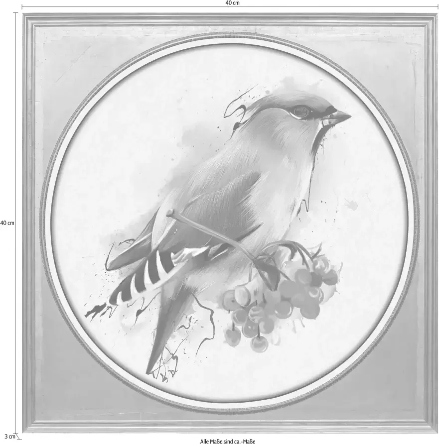 Queence Artprint op acrylglas Veelkleurige vogel II - Foto 1