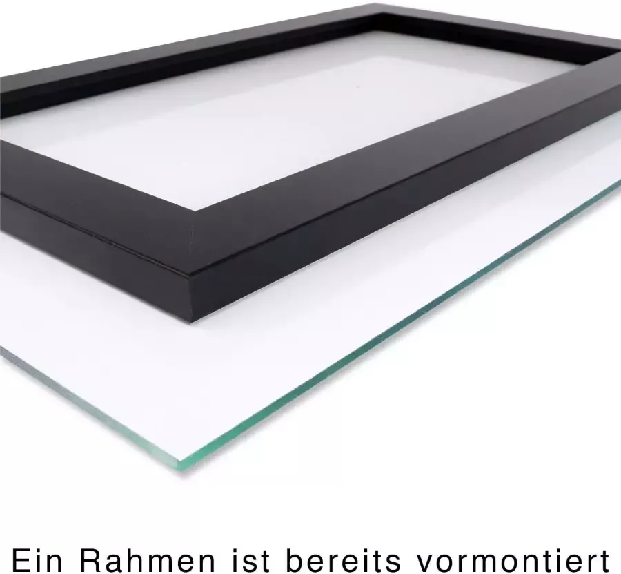 Queence Artprint op acrylglas Vrouw met kleurvlek Fine Art-print in galeriekwaliteit