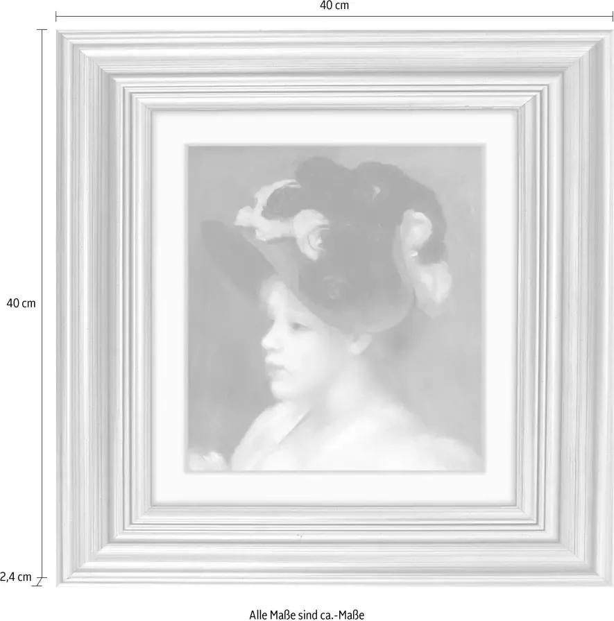 Queence Artprint op acrylglas Vrouw - Foto 1