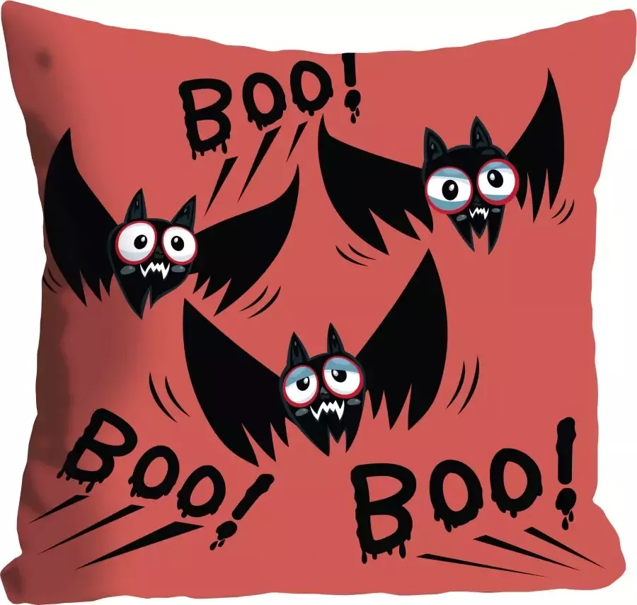 Queence Sierkussen BOO! Kussenovertrek zonder vulling(1 stuk) - Foto 3