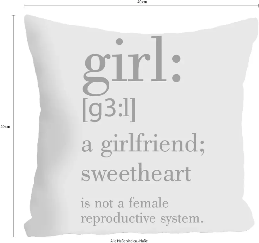 Queence Sierkussen Girl Kussenovertrek zonder vulling(1 stuk) - Foto 2