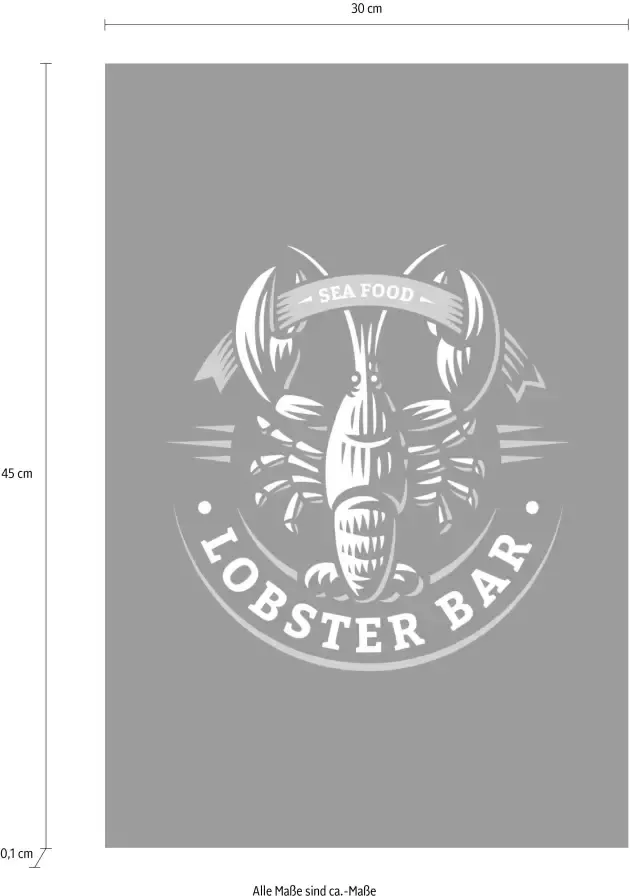 queence Sierobject voor aan de wand LOBSTER BAR