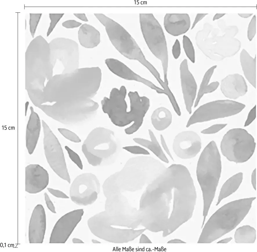 Queence Tegelsticker Bloemen - Foto 2