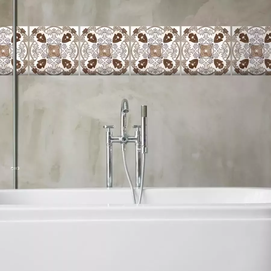 Queence Tegelsticker Mozaïek motief Stickertegels zelfklevend stickers 12-delige set