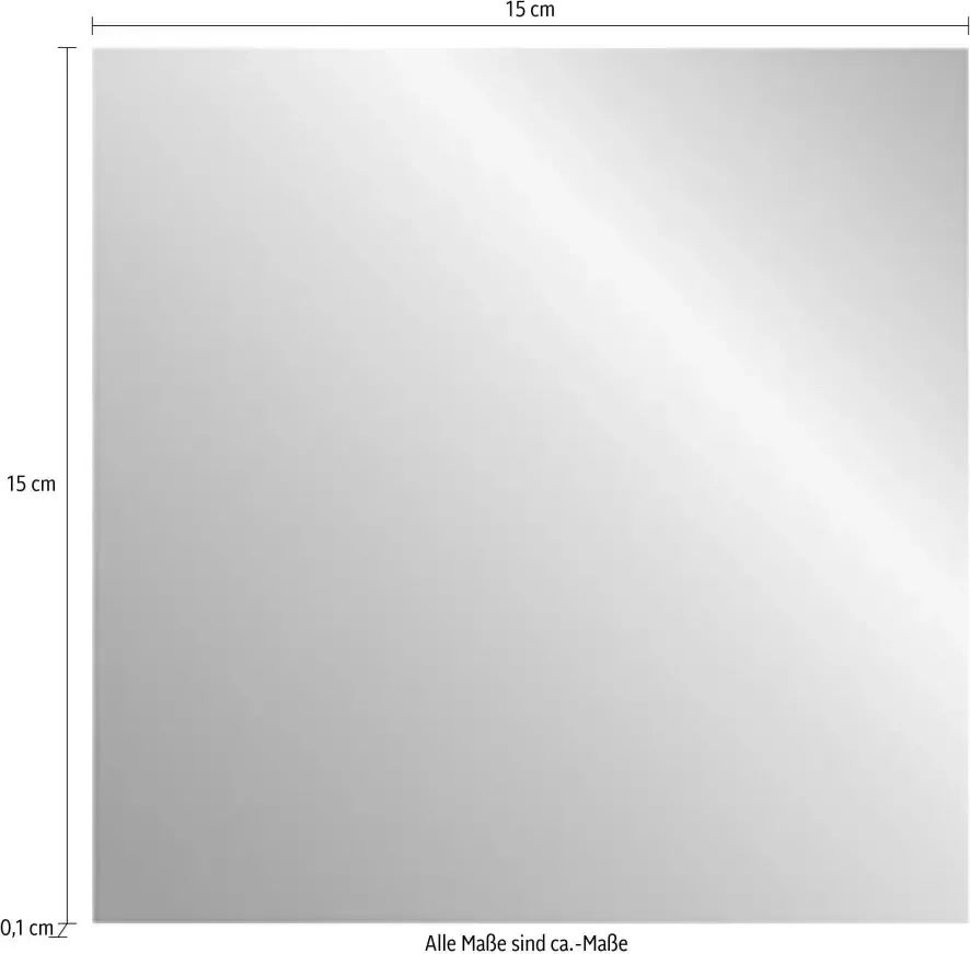 Queence Tegelsticker Metallic-look Stickertegels zelfklevend stickers 12-delige set (set 12 stuks) - Foto 2