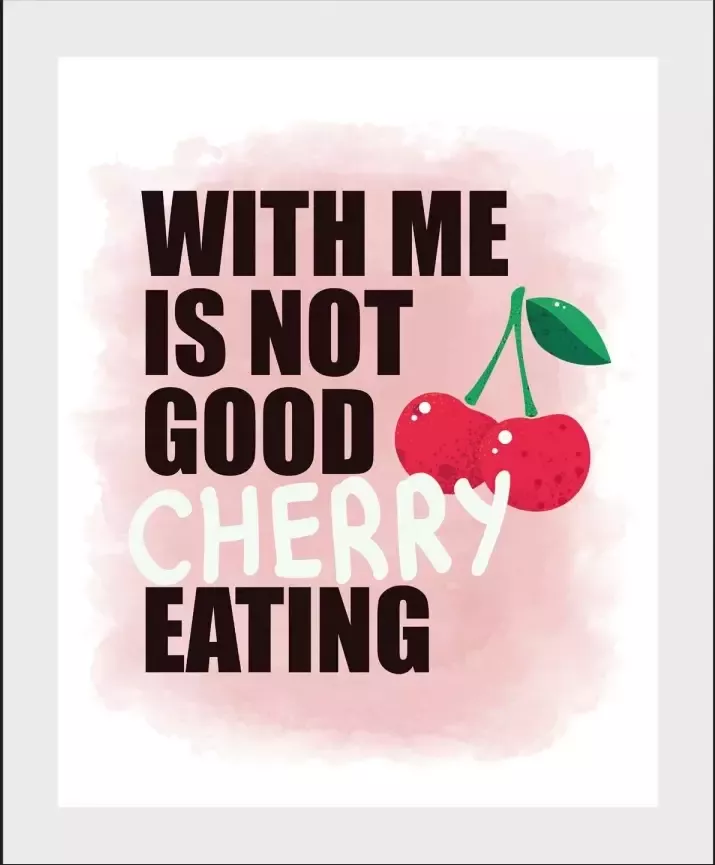 Queence Wanddecoratie Cherry (1 stuk) - Foto 4