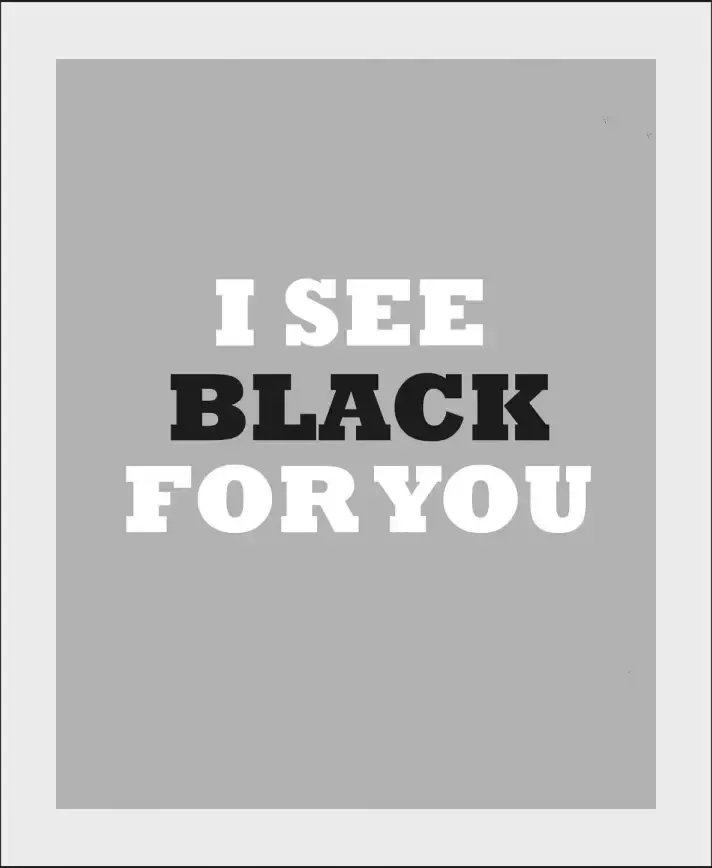 Queence Wanddecoratie I SEE BLACK FOR YOU (1 stuk) - Foto 4