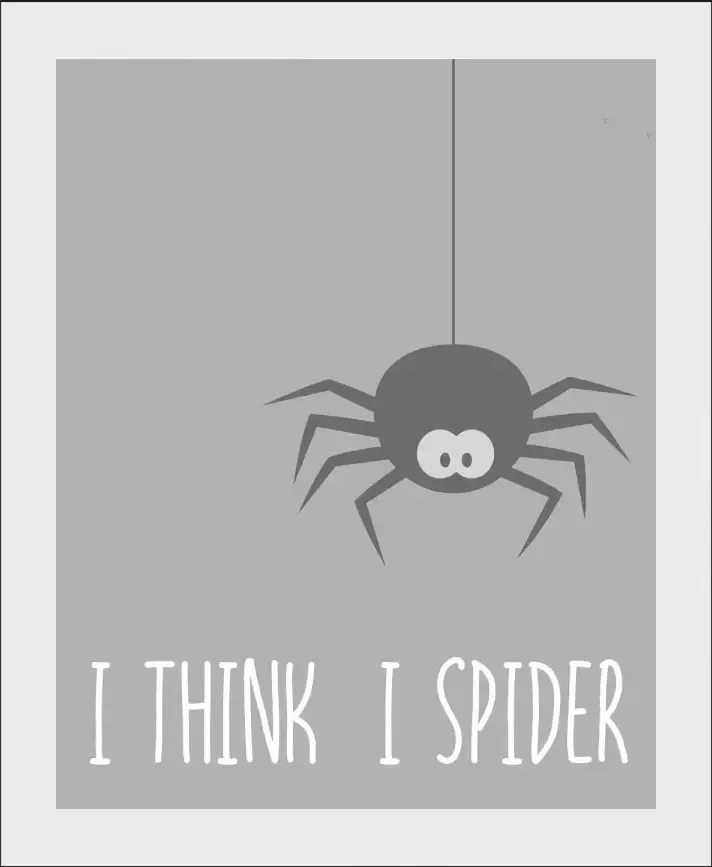 Queence Wanddecoratie I THINK I SPIDER (1 stuk) - Foto 4