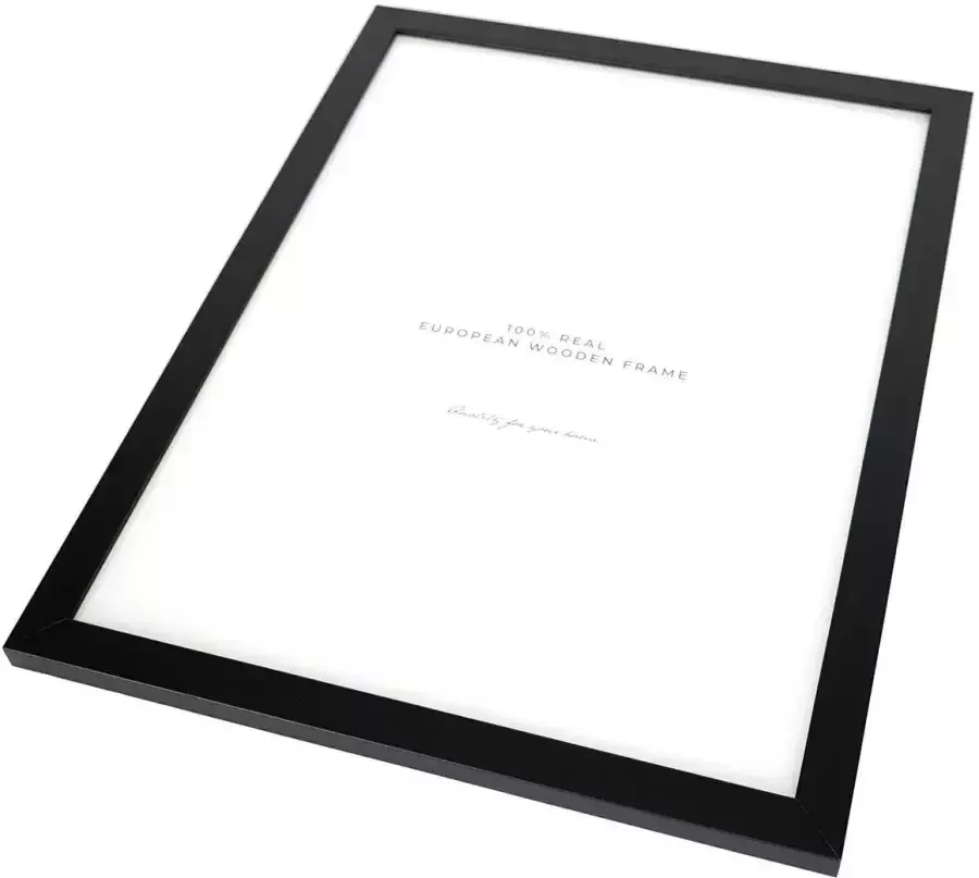 Queence Wanddecoratie Sissy HD premium posterdruk incl. houten lijst (1 stuk)