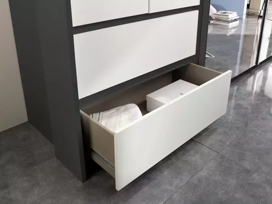 rauch Draai- zweefdeurkast Fulda met synchroonopening en inclusief passe-partout