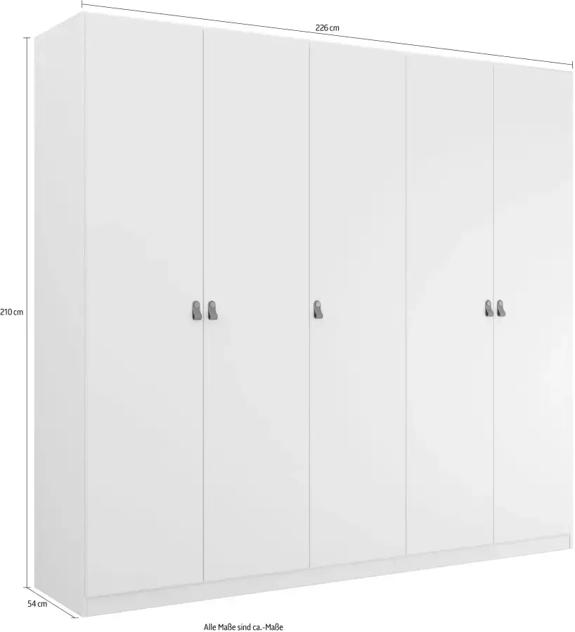 Rauch Draaideurkast Homey by Quadra Spin met greeplussen van zacht cognacbruin leer - Foto 5