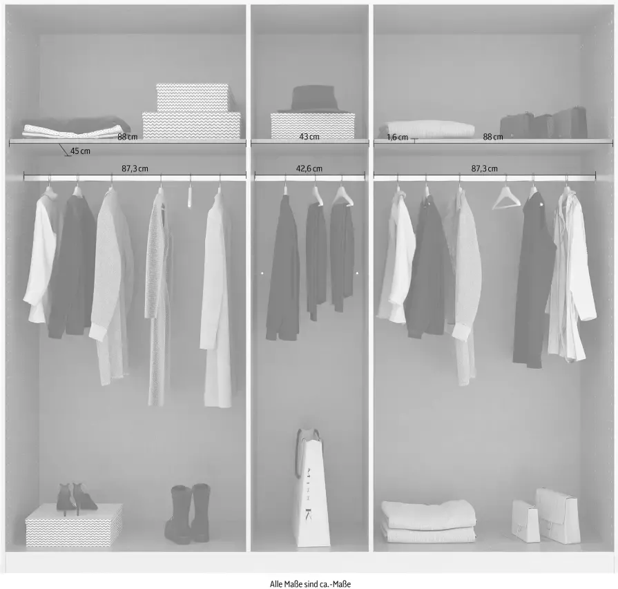 Rauch Draaideurkast Homey by Quadra Spin met greeplussen van zacht cognacbruin leer - Foto 4