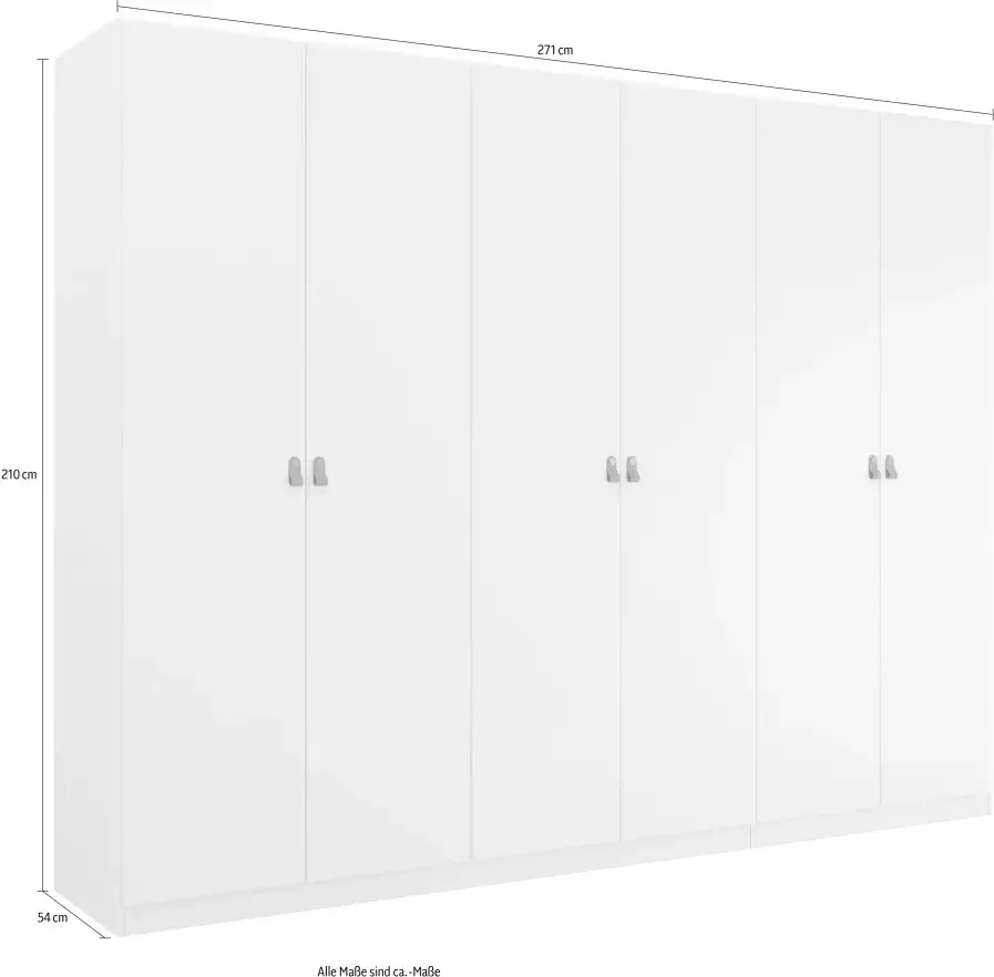 Rauch Draaideurkast Homey by Quadra Spin met cognacbruine leren greeplussen laden in eiken-decor - Foto 4