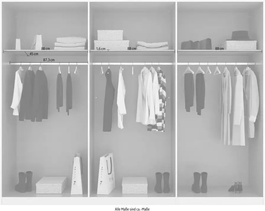 Rauch Draaideurkast Homey by Quadra Spin met cognacbruine leren greeplussen laden in eiken-decor - Foto 8