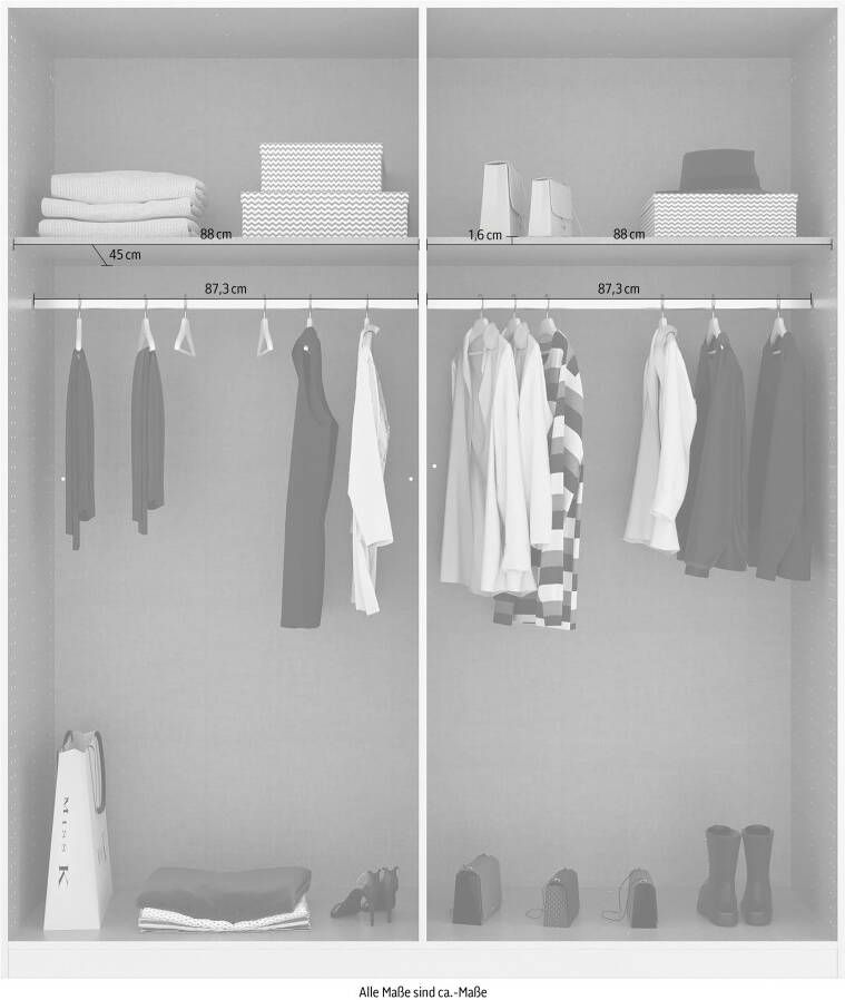 Rauch Draaideurkast Homey by Quadra Spin met greeplussen van zacht cognacbruin leer met spiegel - Foto 8