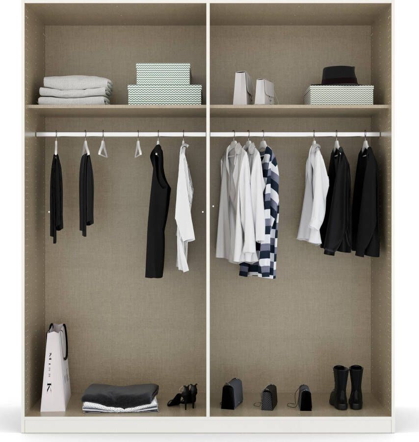 Rauch Draaideurkast Homey by Quadra Spin met greeplussen van zacht cognacbruin leer met spiegel - Foto 5