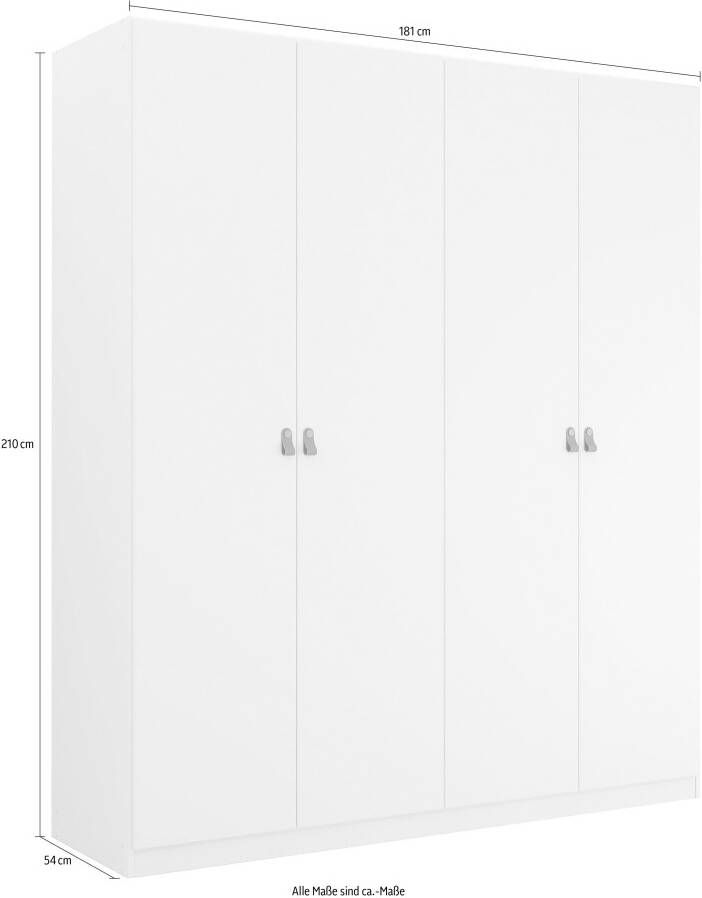 Rauch Draaideurkast Homey by Quadra Spin met greeplussen van zacht cognacbruin leer met spiegel - Foto 10