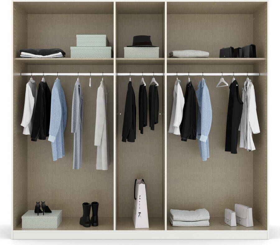 Rauch Draaideurkast Homey by Quadra Spin met greeplussen van zacht cognacbruin leer met spiegel - Foto 7