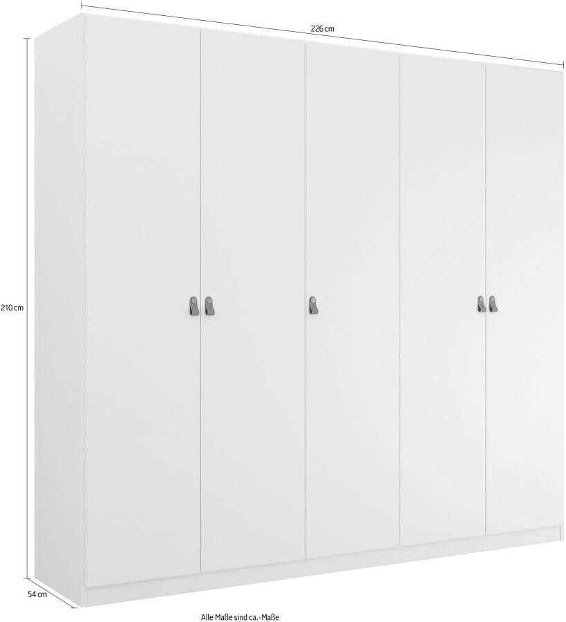 Rauch Draaideurkast Homey by Quadra Spin met greeplussen van zacht cognacbruin leer met spiegel - Foto 4