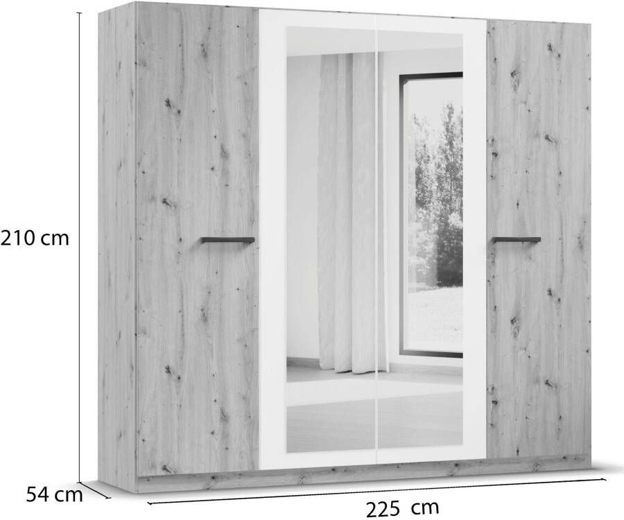 Rauch Draaideurkast Modi Kleiderschrank Garderobe Garderobenschrank Stauraumwunder - Foto 10