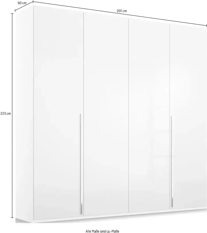 Rauch Draaideurkast Kledingkast kast garderobe linnenkast BESTSELLER MONTCLAR met uitgebreide binneninrichting en hoogglans front made in germany - Foto 8