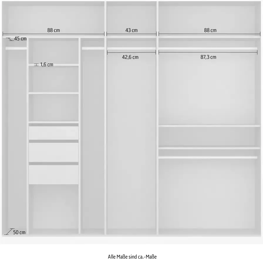 Rauch Draaideurkast Kledingkast kast garderobe TOPSELLER OTELI incl. binnenindeling - Foto 7