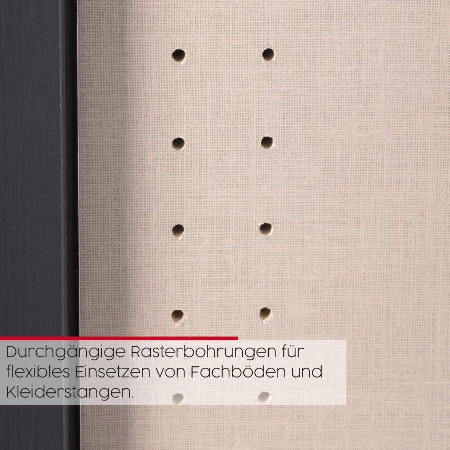 Rauch Draaideurkast Skat Meridian incl. binnenspiegel en 4 lades aan de binnenkant - Foto 5