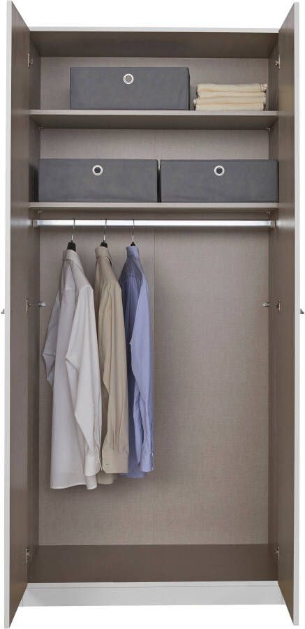 OTTO Draaideurkast Kledingkast VANDOR in drie breedtes hoogte 197 cm grepen in grijs metallic made in germany - Foto 5