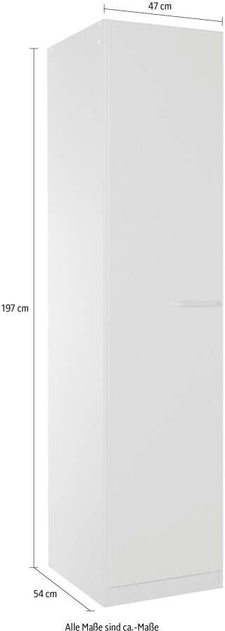 OTTO Draaideurkast Kledingkast VANDOR in drie breedtes hoogte 197 cm grepen in grijs metallic made in germany - Foto 12