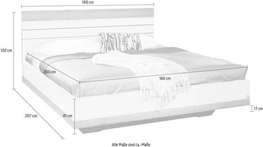 Rauch Futonbed Tarragona met garneringen aan hoofd- en voetbord en comfortabele zithoogte - Foto 3