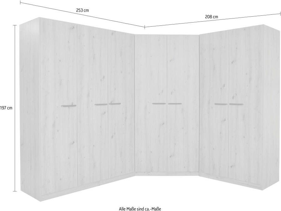 OTTO Kastenset Kledingkast VANDOR 7-deurs met veel opbergruimte kasten afzonderlijk te plaatsen made in germany - Foto 13