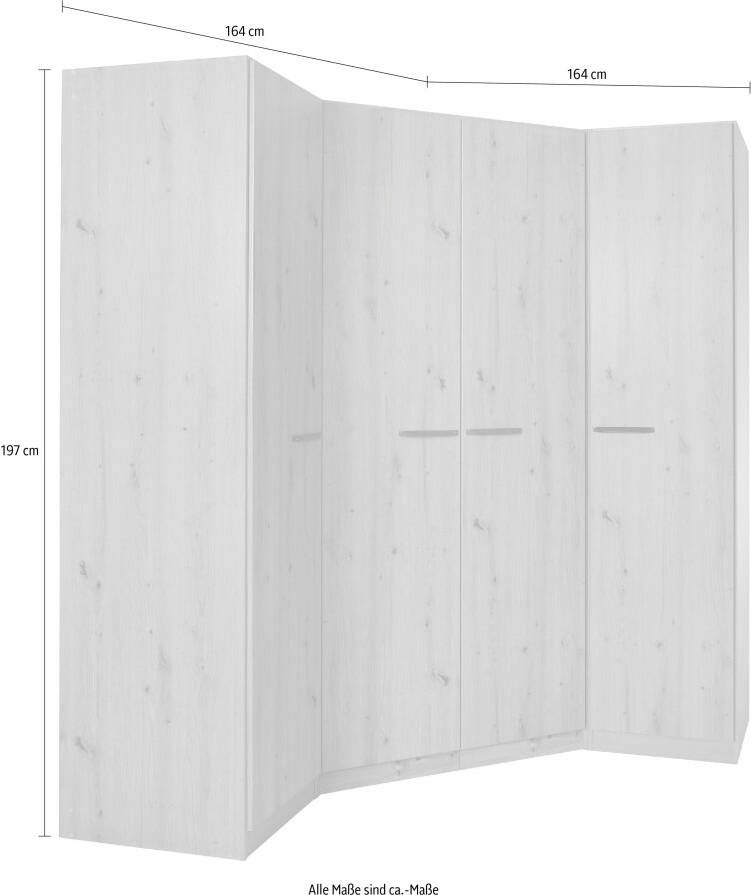 OTTO Kastenset Kledingkast VANDOR 4-deurs met veel opbergruimte kasten afzonderlijk te plaatsen made in germany - Foto 10