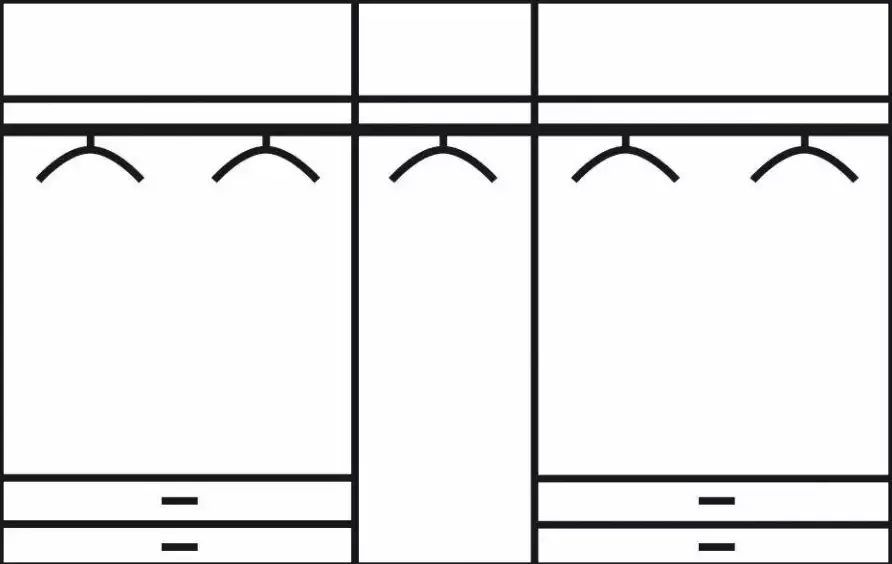 Rauch Draaideurkast Borbona Kledingkast kast garderobe waskast BORBONA in 2 breedtes - Foto 17
